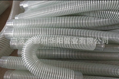 【生產銷售纏繞透明加筋塑料管 環保無味pvc塑料管】價格,廠家,圖片,塑料管,寧波市鄞州華陽管業-